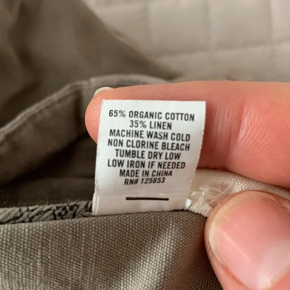 Taylor Stitch Waist Size 38 Cotton Linen Blend Shorts - Picture 7 of 7